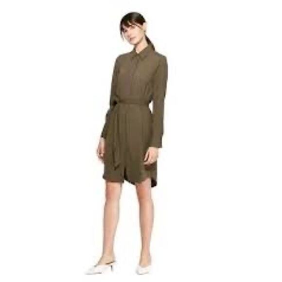 Prologue Women’s Army Green Button Down Dress size XL NWOT - Picture 1 of 7
